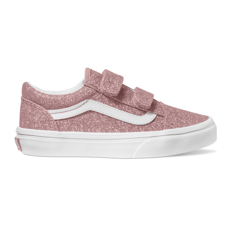 VANS Youth Old Skool V Glitter Rose Gold Shoes