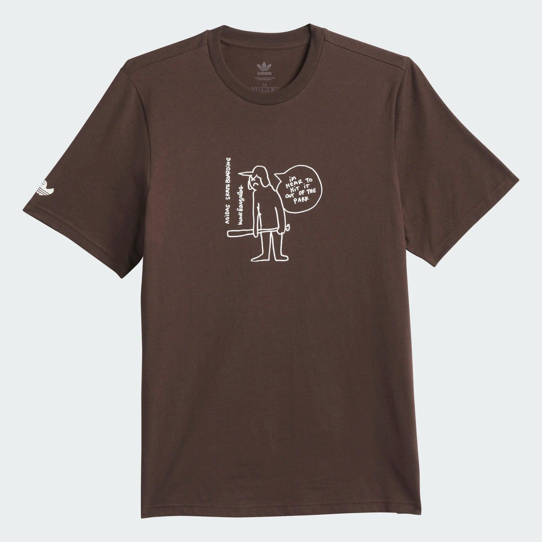 ADIDAS Shmoofoil Out of The Park Tee Dark Brown