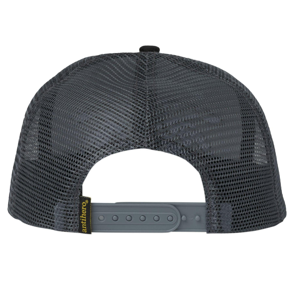 ANTIHERO Basic Eagle Snapback Trucker Hat Black/Charcoal - Impact Skate