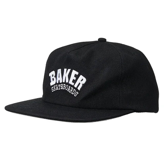 BAKER Arch Logo Snapback Hat Black