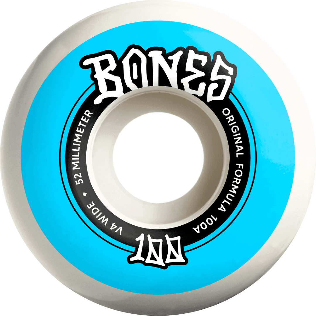 BONES 52mm Wide 100's OG Formula V4 Original Wheels