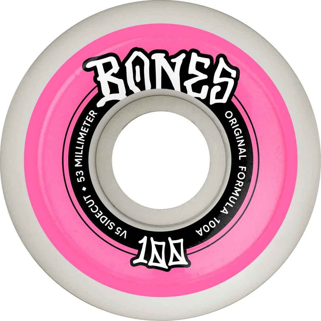 BONES 53mm 100's OG Formula V5 Sidecut Wheels