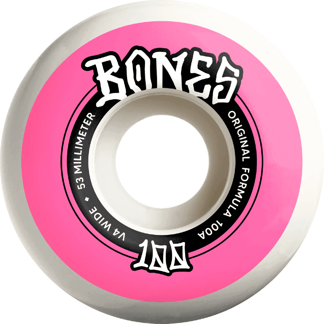 BONES 53mm Wide 100's OG Formula V4 Original Wheels