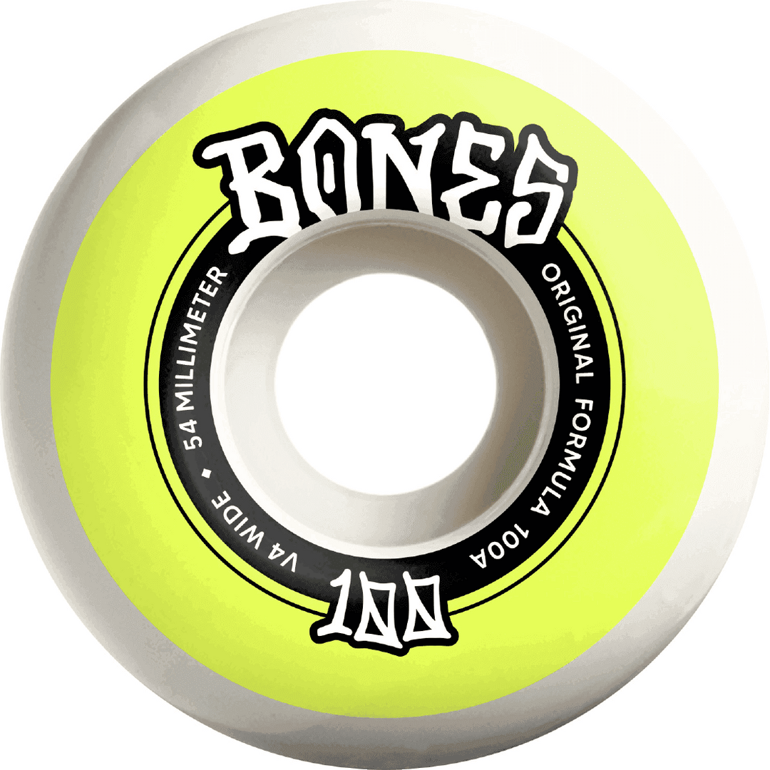 BONES 54mm Wide 100's OG Formula V4 Original Wheels