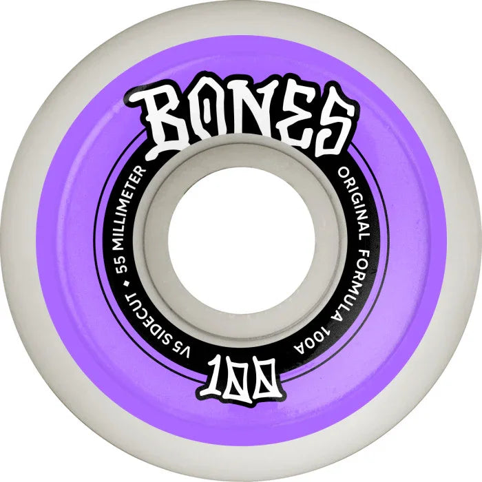 BONES 55mm 100's OG Formula V5 Sidecut Wheels