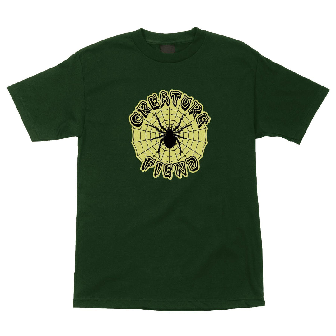 CREATURE Web Relic Tee Forest Green - Impact Skate