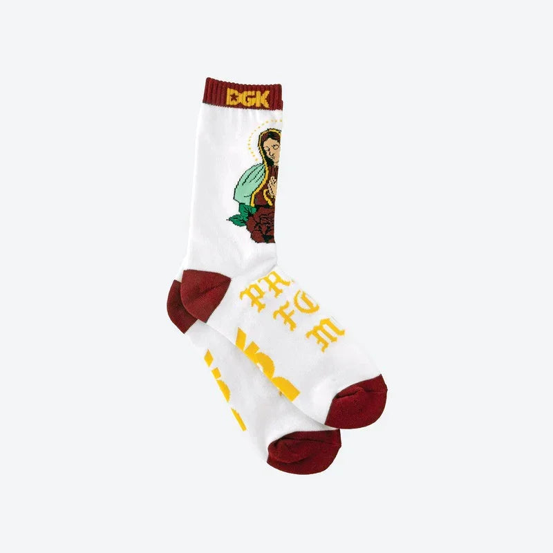 DGK Santa Maria Crew Socks White