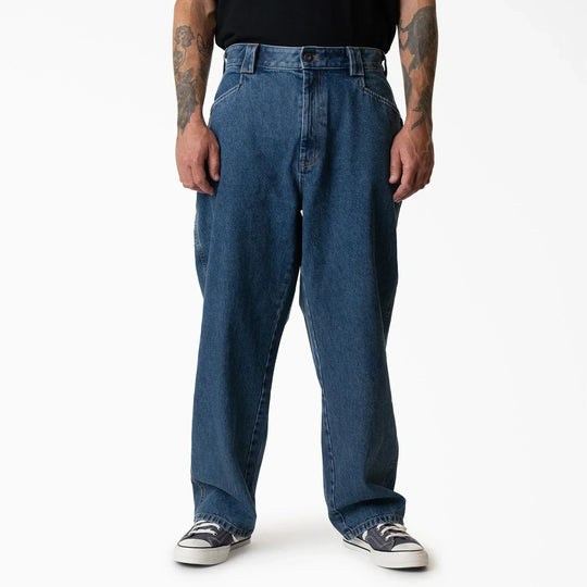 DICKIES Mike Anderson Loose Fit Jeans Stonewash Indigo Blue