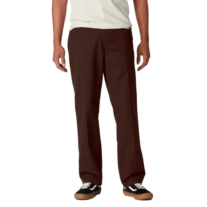 DICKIES Skateboarding Woven Twill Slim Pants Chocolate Brown