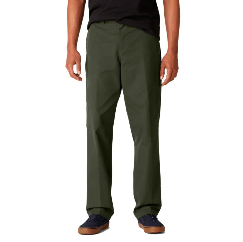 DICKIES Skateboarding Woven Twill Slim Pants Dark Olive