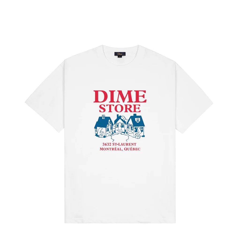 DIME Skateshop Tee White - Impact Skate