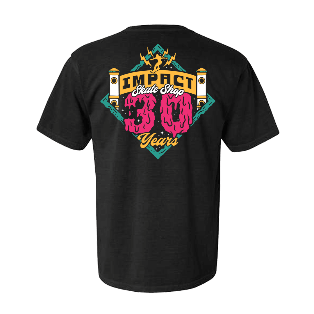 IMPACT 30 Years Tee Black - Impact Skate