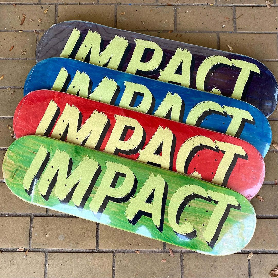 IMPACT Brushed Font Shop Deck - Impact Skate