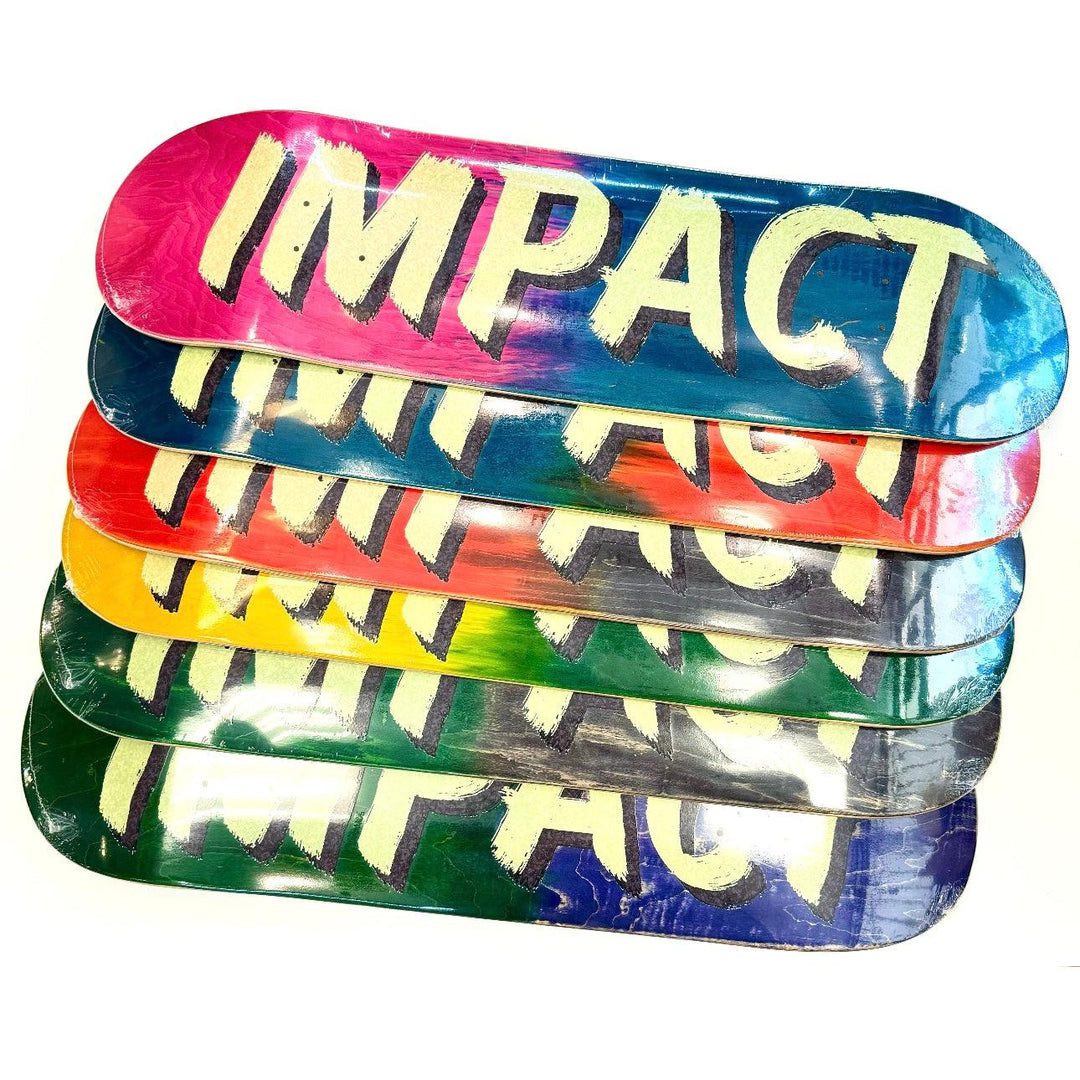 IMPACT Brushed Font Shop Deck (Split Stain) - Impact Skate