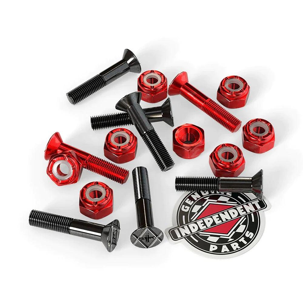 INDEPENDENT 1" Standard Hardware Red/Black - Impact Skate