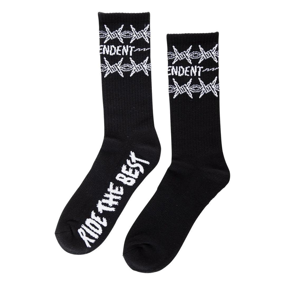 INDEPENDENT Bratrud Notebook Crew Socks Black