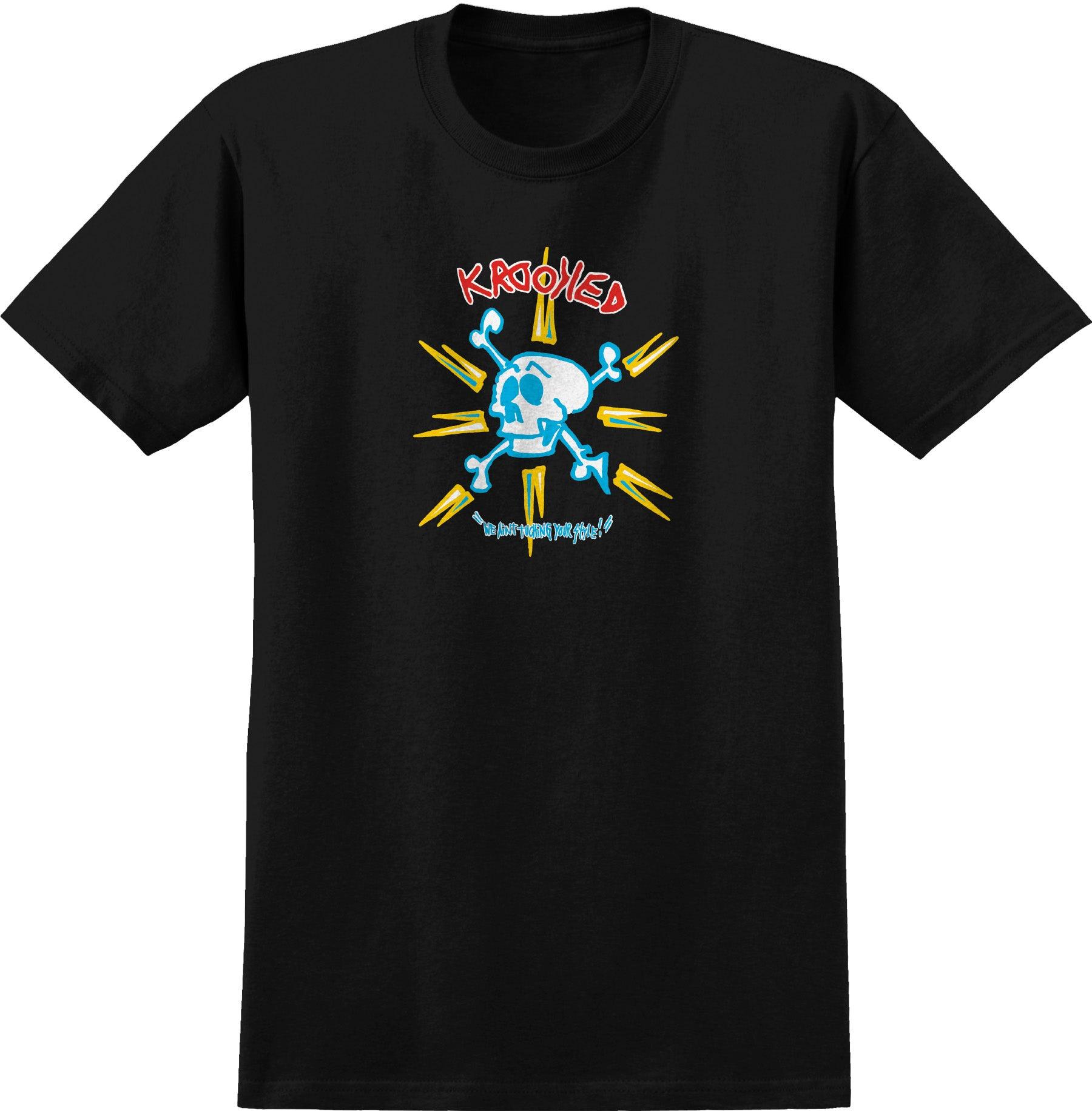 KROOKED シャツ KROOKED Style Tee Black – Impact Skate
