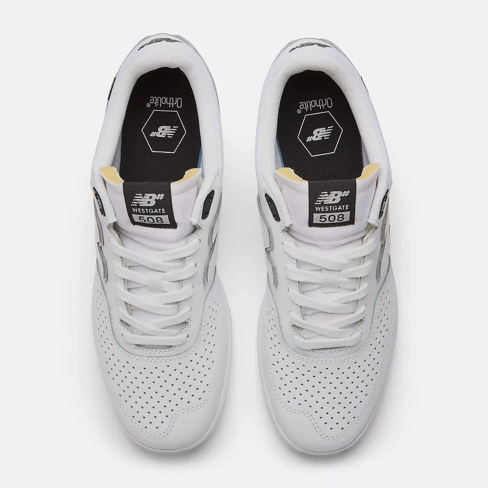 NEW BALANCE NUMERIC Brandon Westgate 508 White/Grey Skateboard Shoes