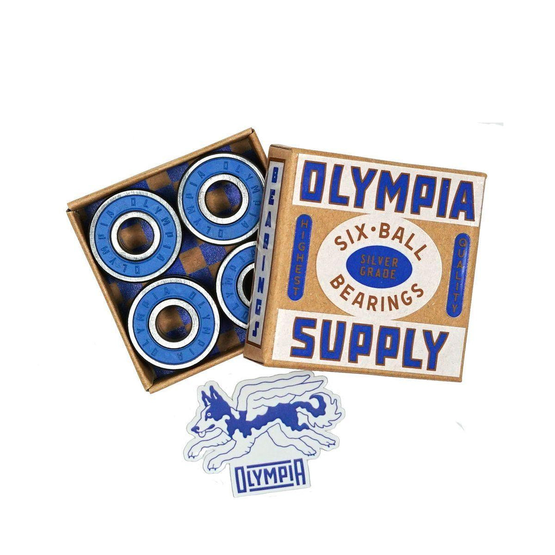OLYMPIA SUPPLY Silver Grade 6-Ball Skateboard Bearings