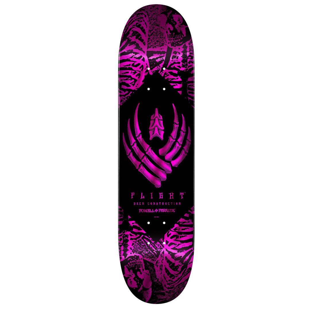 POWELL PERALTA Skeleton Pink Foil Flight Deck 8.0
