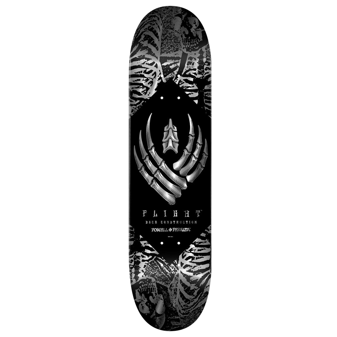 POWELL PERALTA Skeleton Silver Foil Flight Deck 8.25