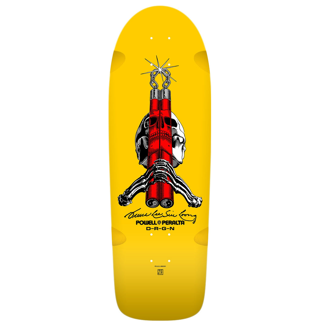 POWELL PERALTA Skull & Nunchucks Bruce Lee Collab Deck 10.0