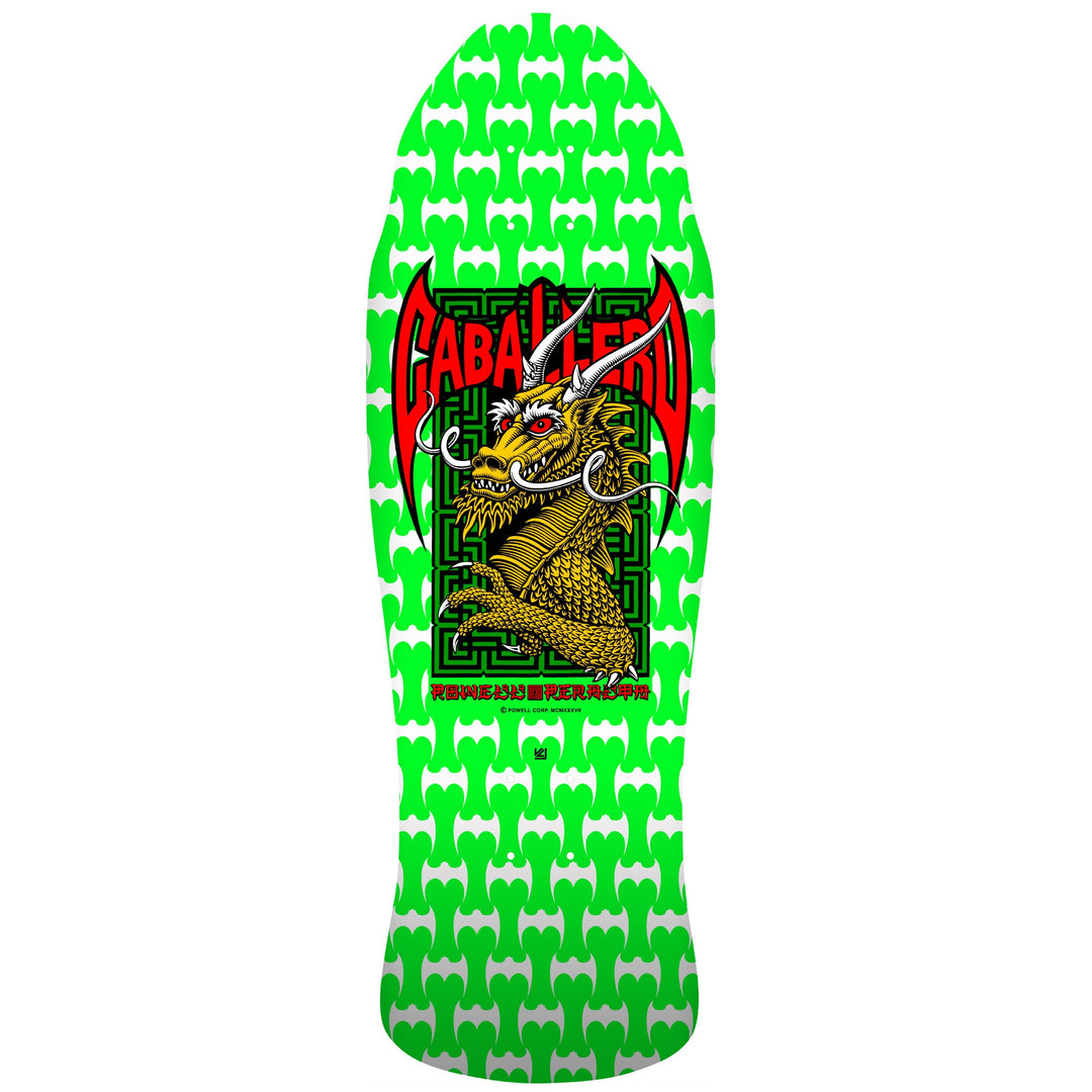 POWELL PERALTA Caballero Street Dragon Green White Reissue Deck 9.625