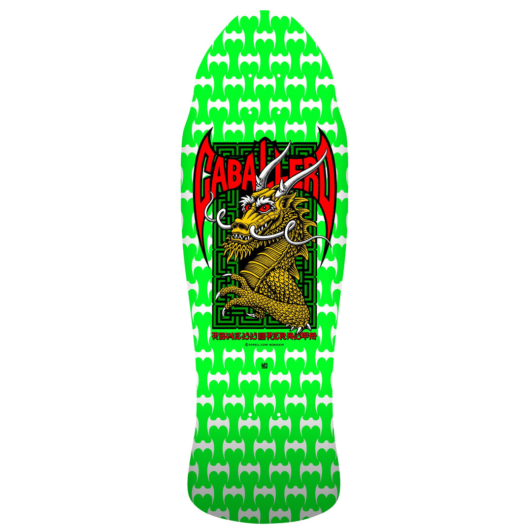 POWELL PERALTA Caballero Street Reissue Green/White Deck 9.625