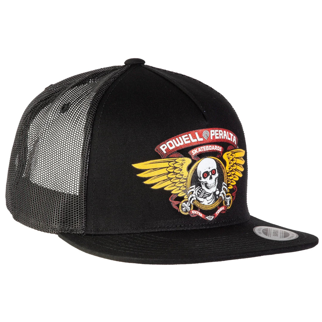 POWELL PERALTA Winged Ripper Trucker Hat Black