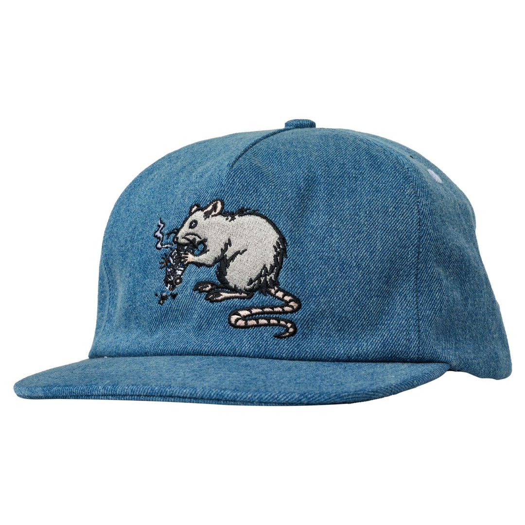 REAL Street Cleaner Snapback Hat Blue Denim
