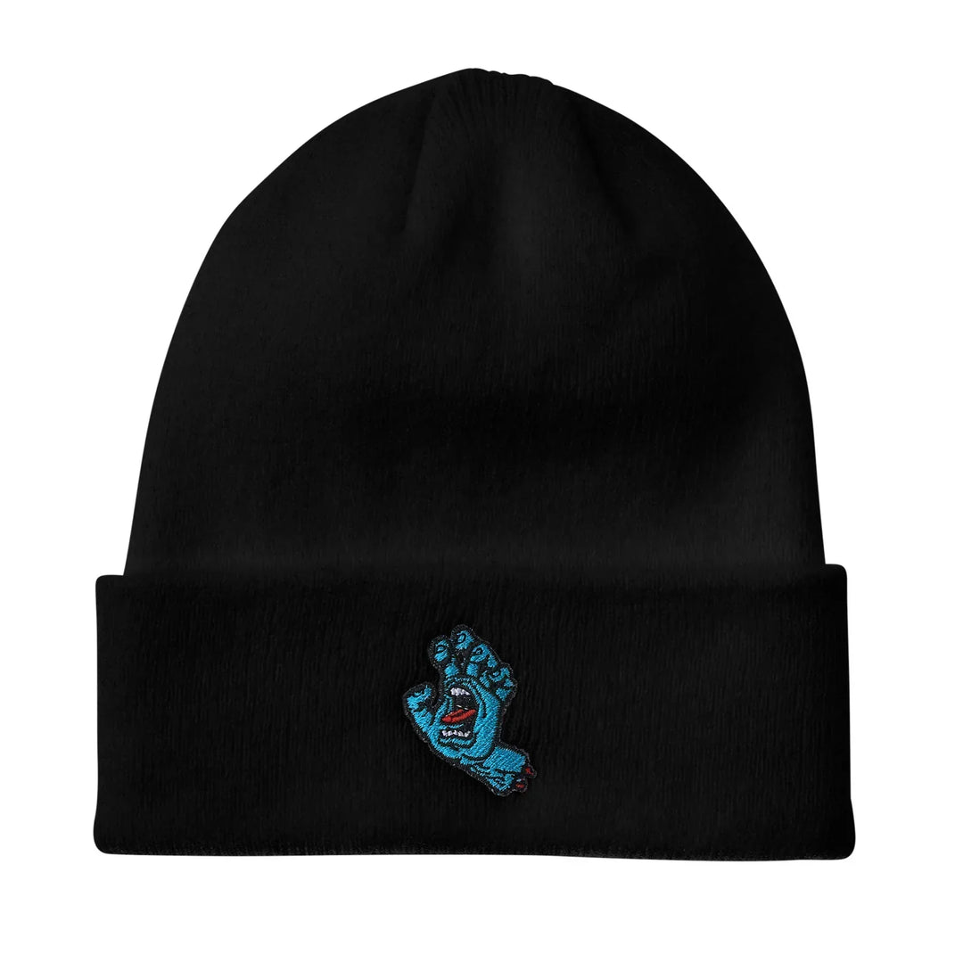 SANTA CRUZ Screaming Hand Long Shoreman Beanie Black