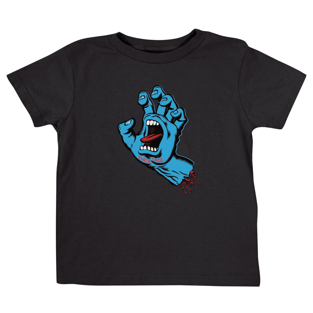 SANTA CRUZ Toddler Screaming Hand Front Tee Black