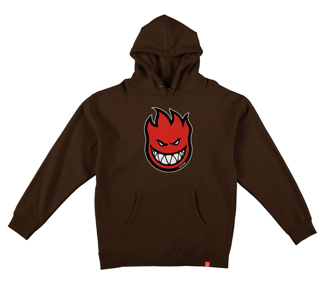 SPITFIRE Bighead Fill Hoodie Brown/Red
