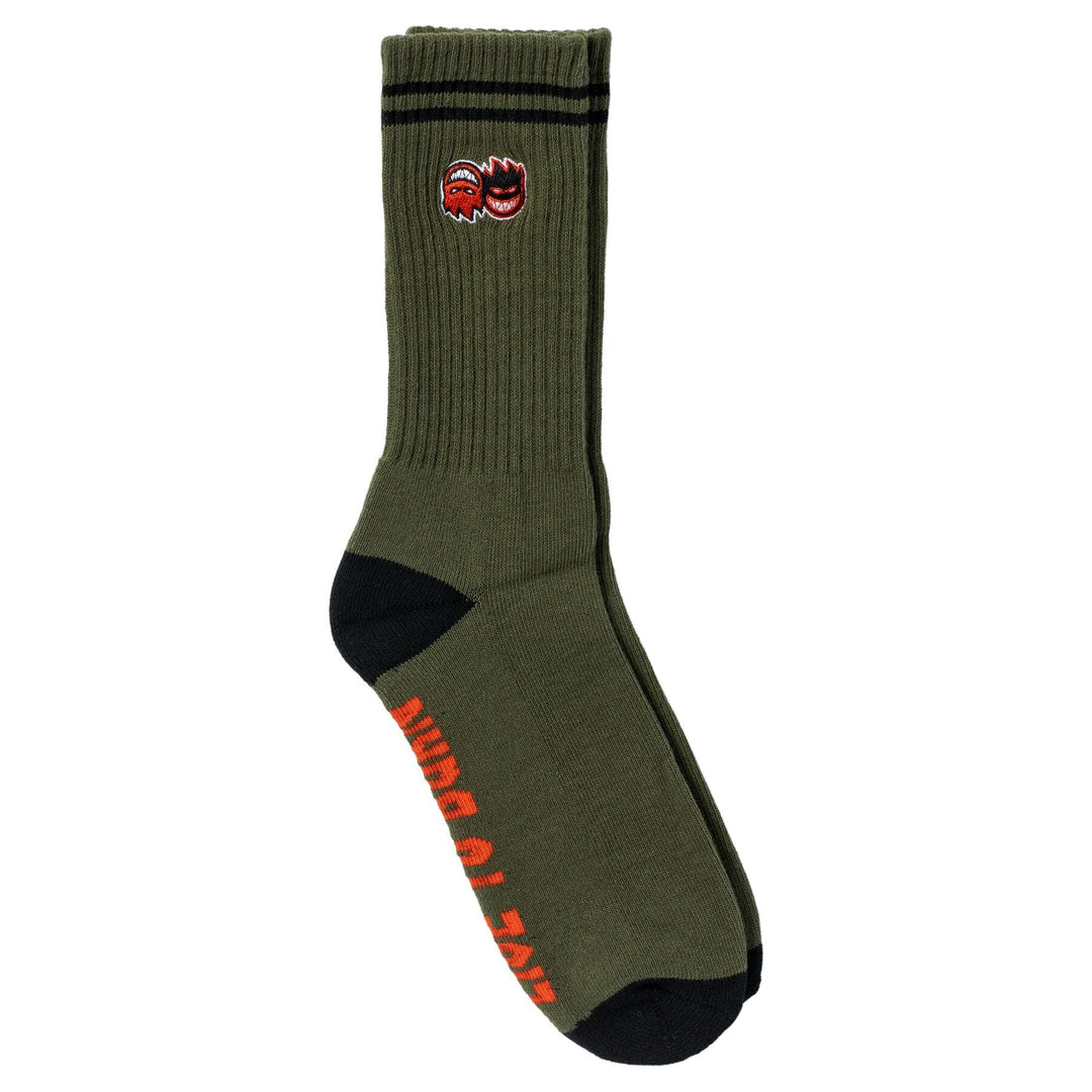 SPITFIRE Eternal Fill Embroidered Socks Olive