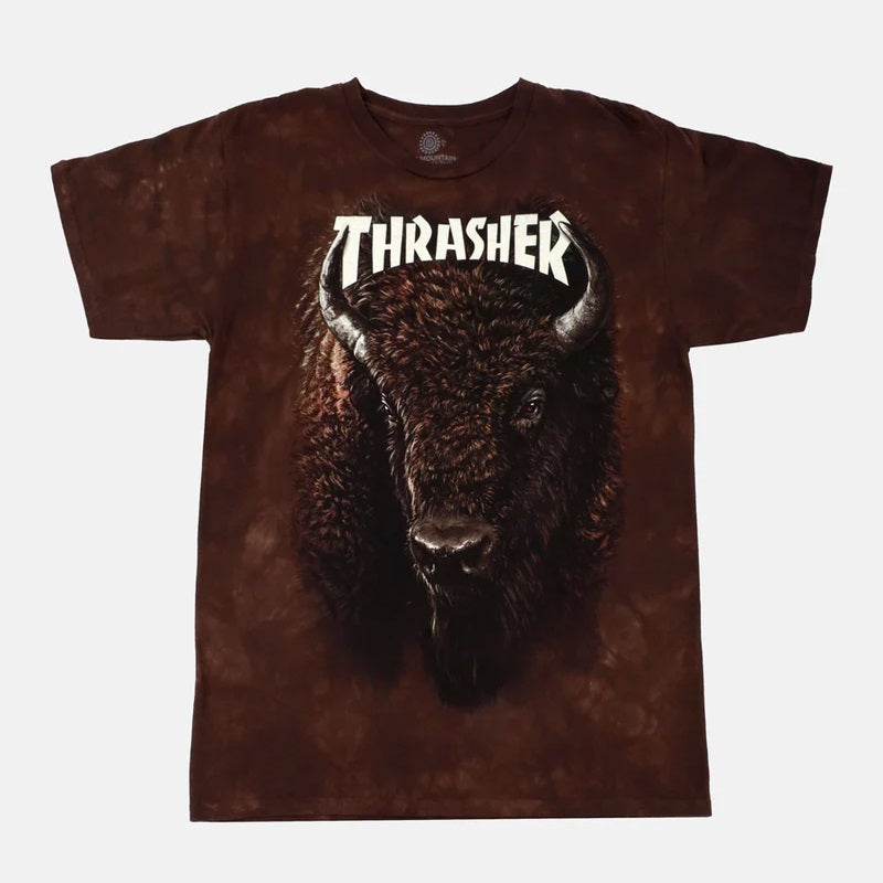 THRASHER Bison Tee Brown