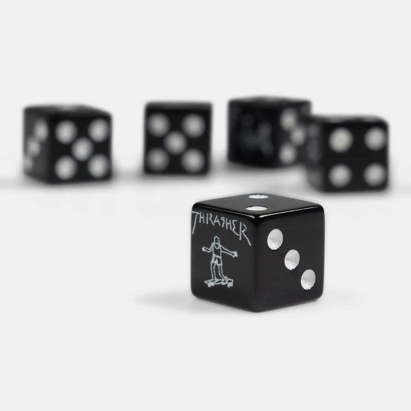 THRASHER Gonz Dice Set Black