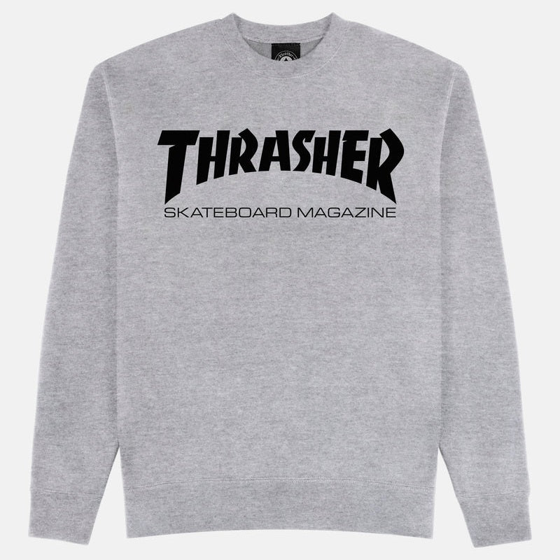 THRASHER Skate Mag Crewneck Gray