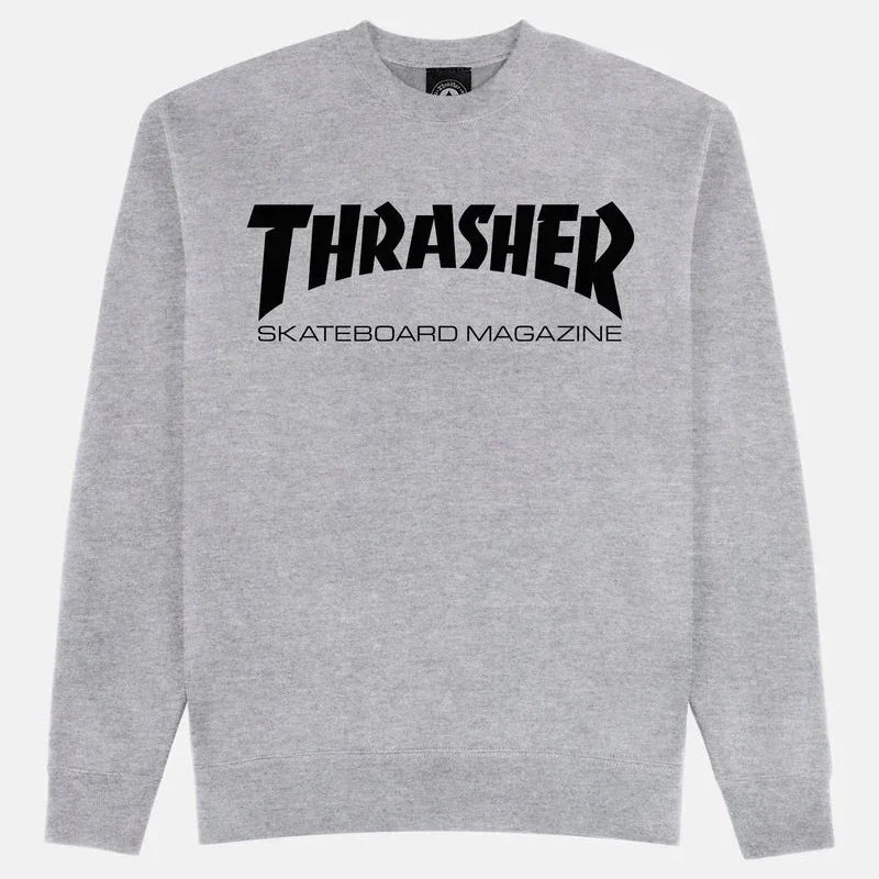 THRASHER Skate Mag Crewneck Gray