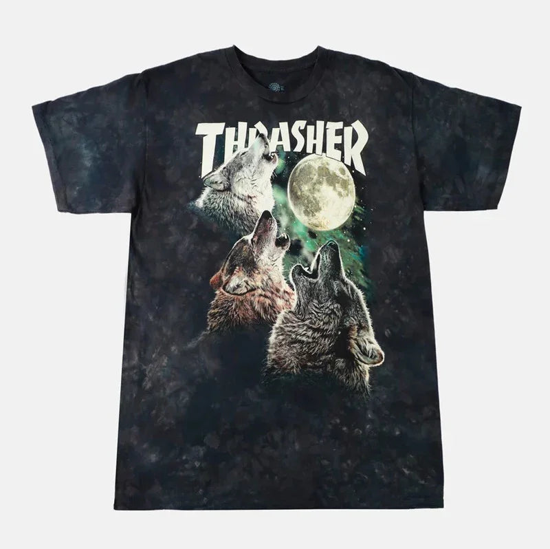 THRASHER Wolves Tee Green