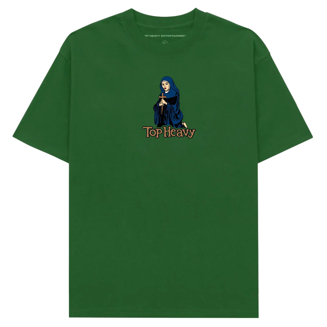 TOP HEAVY Unholy Tee Kelly Green