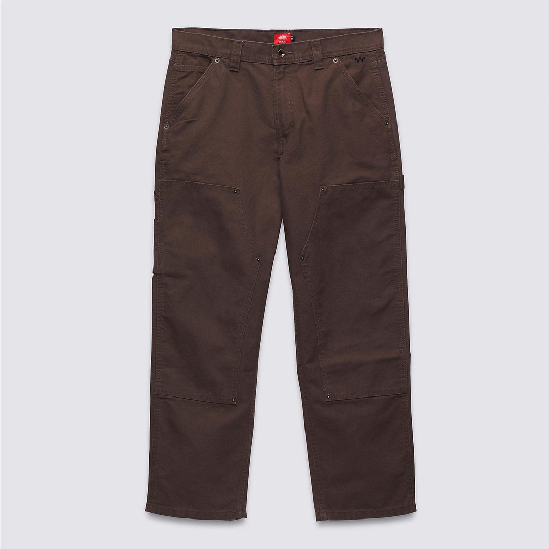 VANS AVE Skate Drill Chore Loose Carpenter Pants Chocolate Brown - Impact Skate