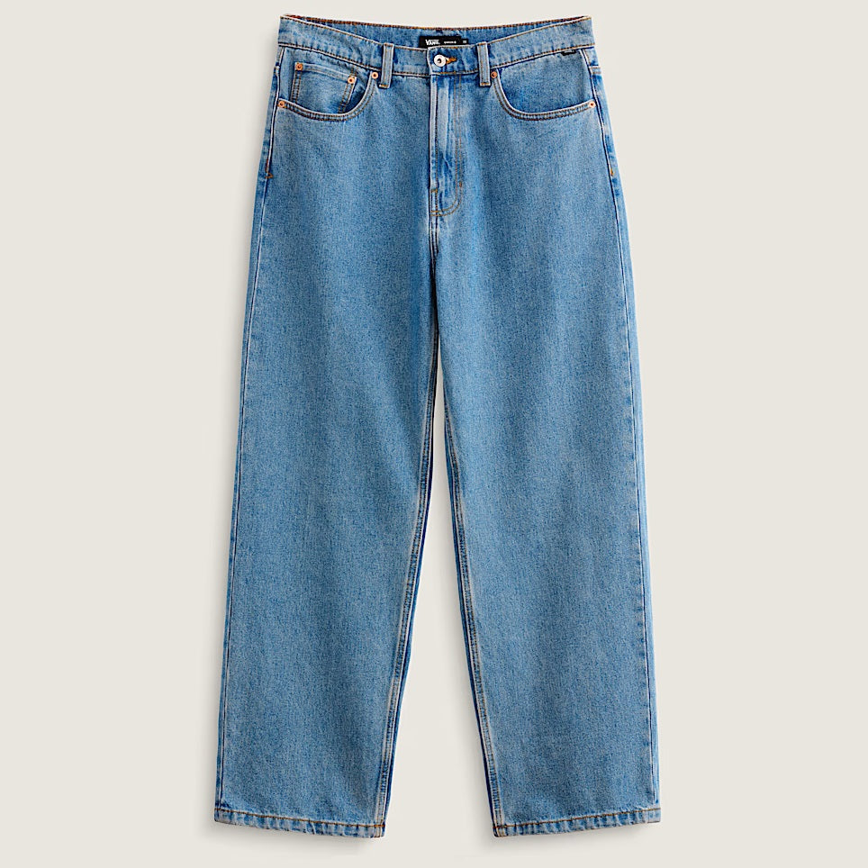 VANS Check-5 Baggy Denim Pants Stonewash Blue