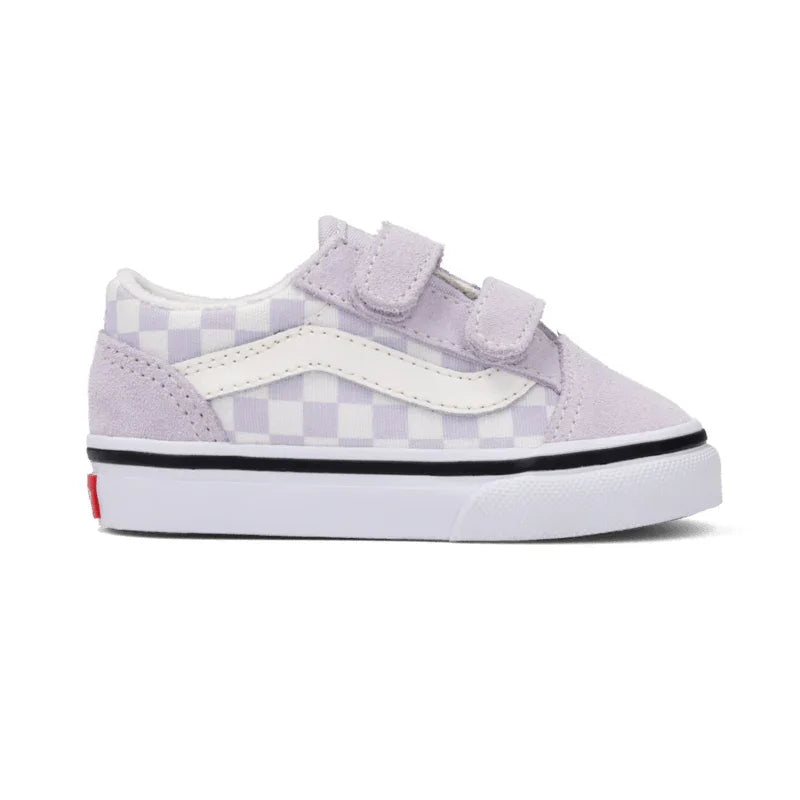 VANS Toddler Old Skool V (Color Theory) Checkerboard Lilac Mist Shoes