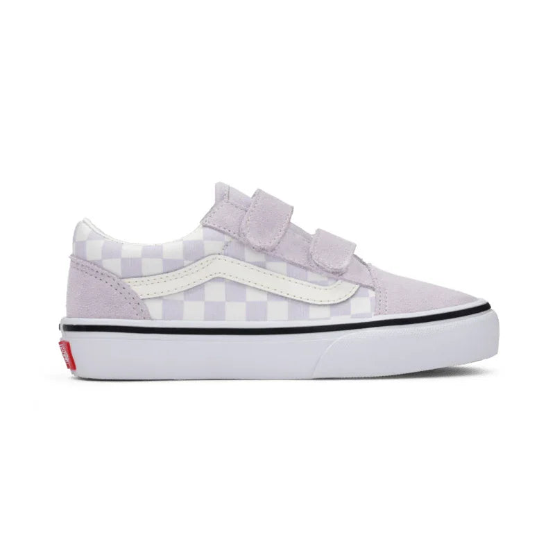 VANS Youth Old Skool V (Color Theory) Checkerboard Lilac Mist Shoes
