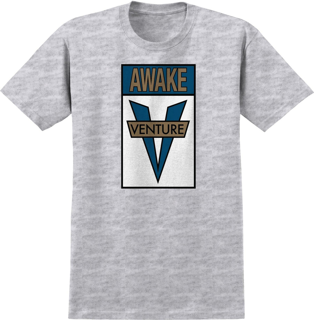 VENTURE Awake Tee Ash/Gold/Teal - Impact Skate