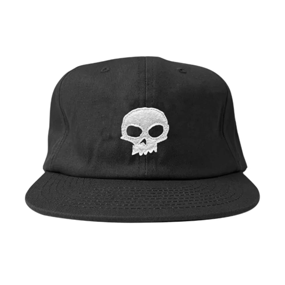 ZERO Single Skull Applique Hat Black