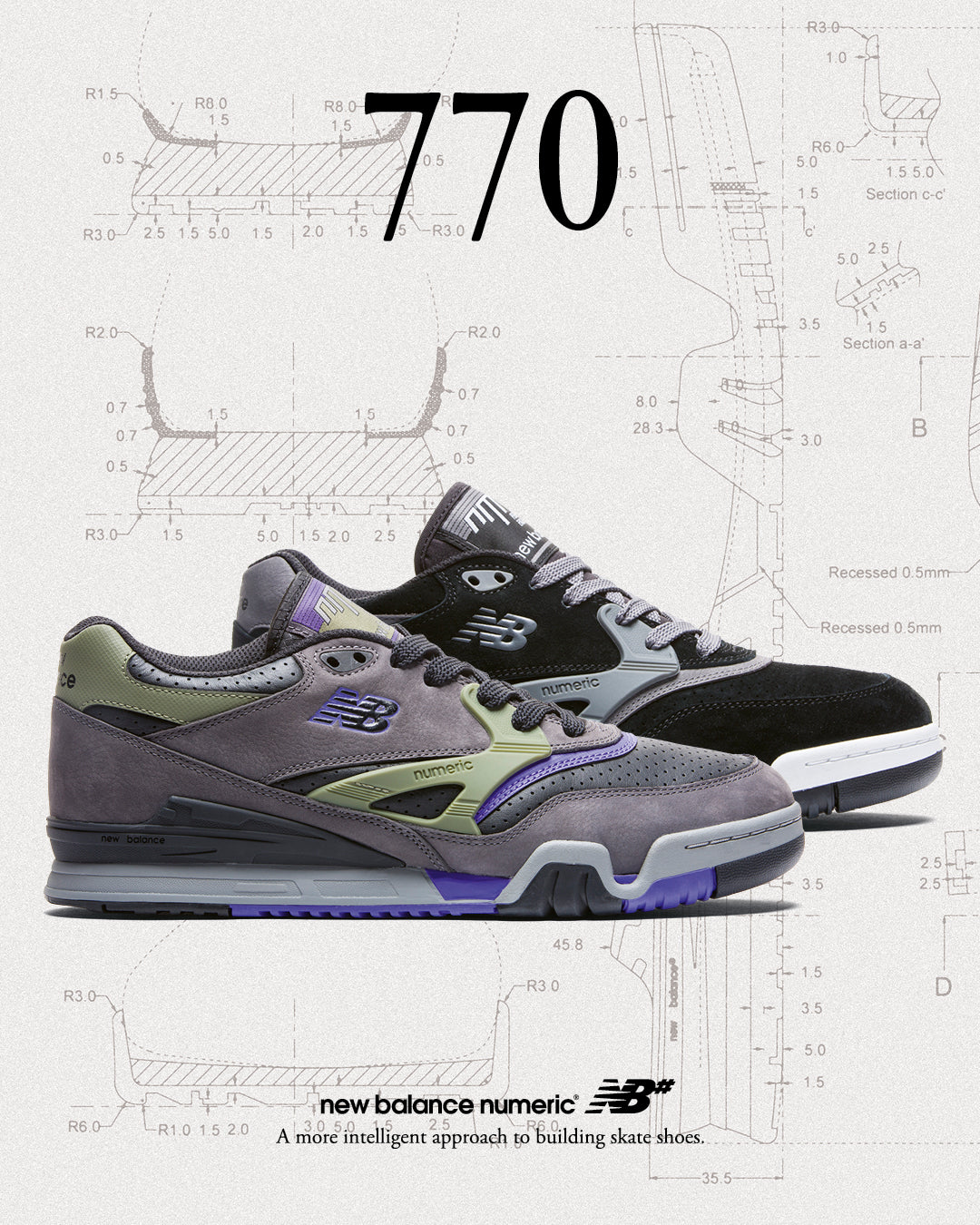 NEW BALANCE NUMERIC 770 DETAILS