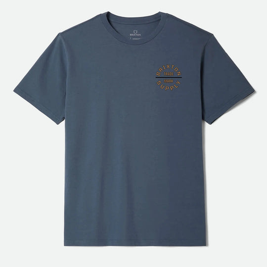 BRIXTON Oath V Standard Tee Ocean Breeze/Light Brown/Black