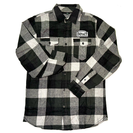 IMPACT Motto Patch Flannel Black/Grey