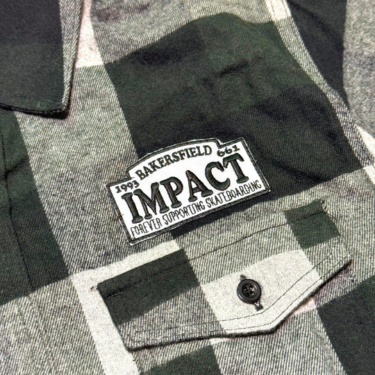 IMPACT Motto Patch Flannel Black/Grey